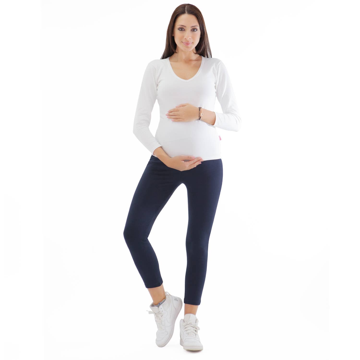 Umstandsleggings aus atmungsaktiver Baumwolle Mamsy