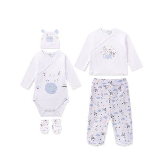 Neugeborenen-Set 6-teilig, Motiv Zebras Newness Kids
