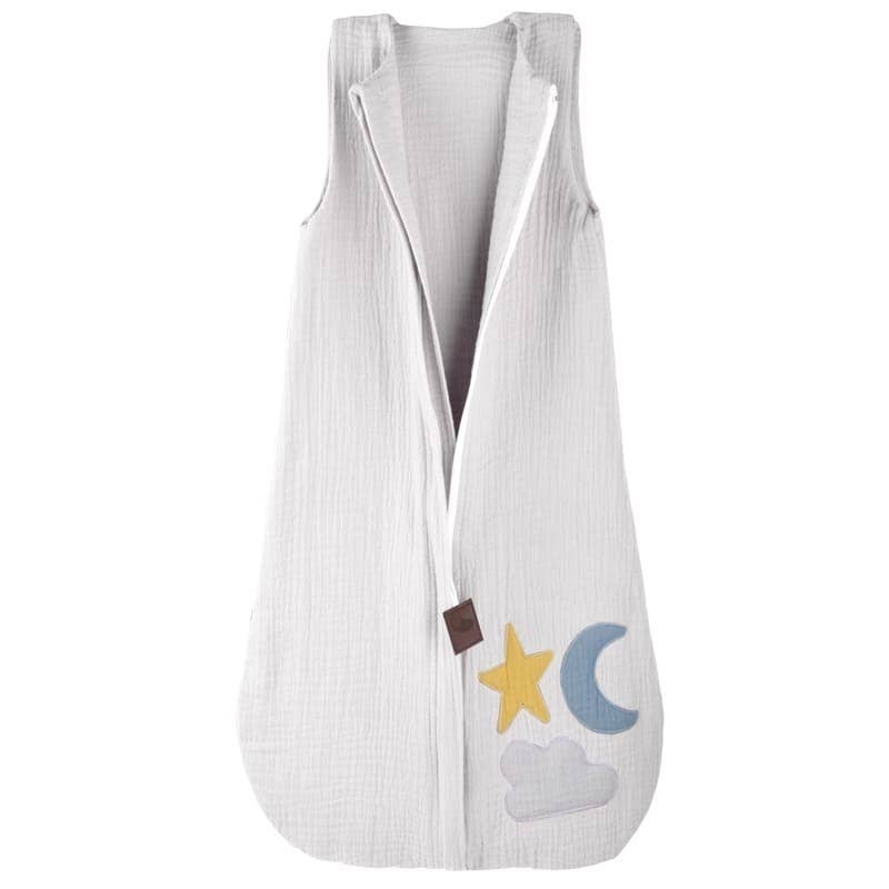 Hi Little One - 2-lagiges Musselin Day & Night Grau Hi Little One