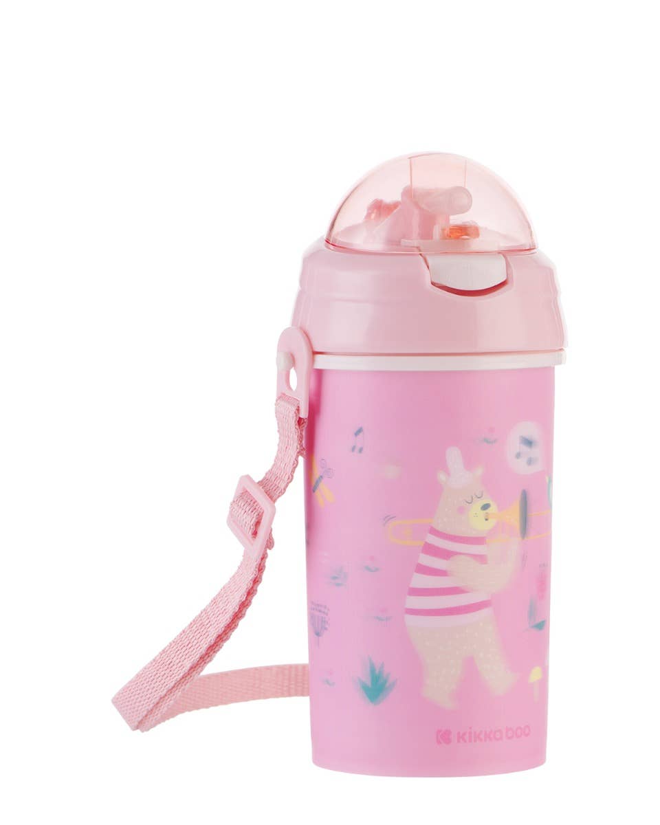 PP-Becher mit Silikonstrohhalm und Riemen 450 ml Musikfest Kika Group Ltd.