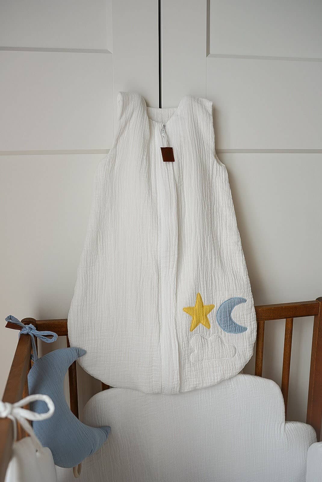 Hi Little One - 2-lagiges Musselin Day & Night Grau Hi Little One