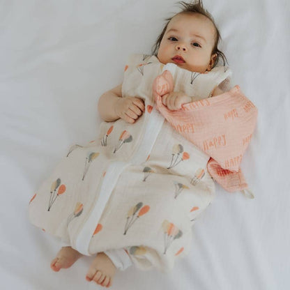 Doppelseitiger Schlafsack für Grow Up Tog 1 Ballons, Weiß, Größe S Hi Little One