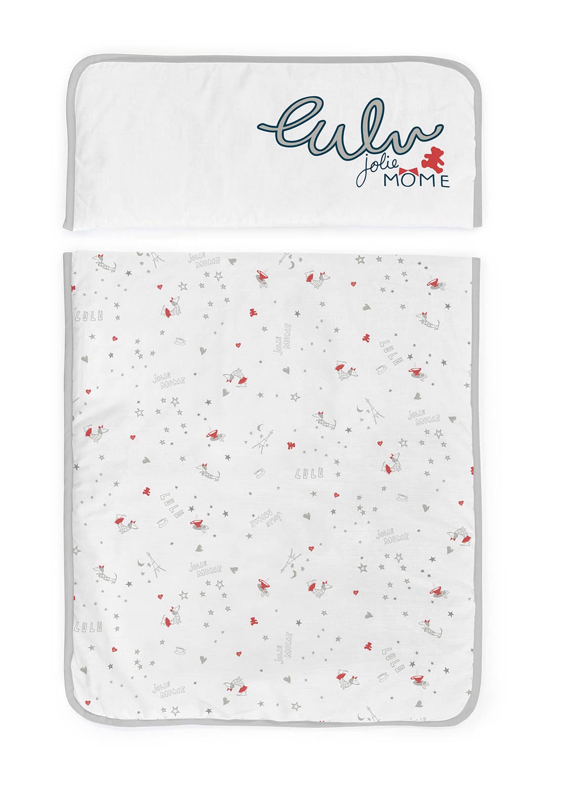 MINI-WIEGE + GRAUER JOLIE MOME STOFF UND SCHLEIER S&P NEWBORN, S.L. (Lulu)