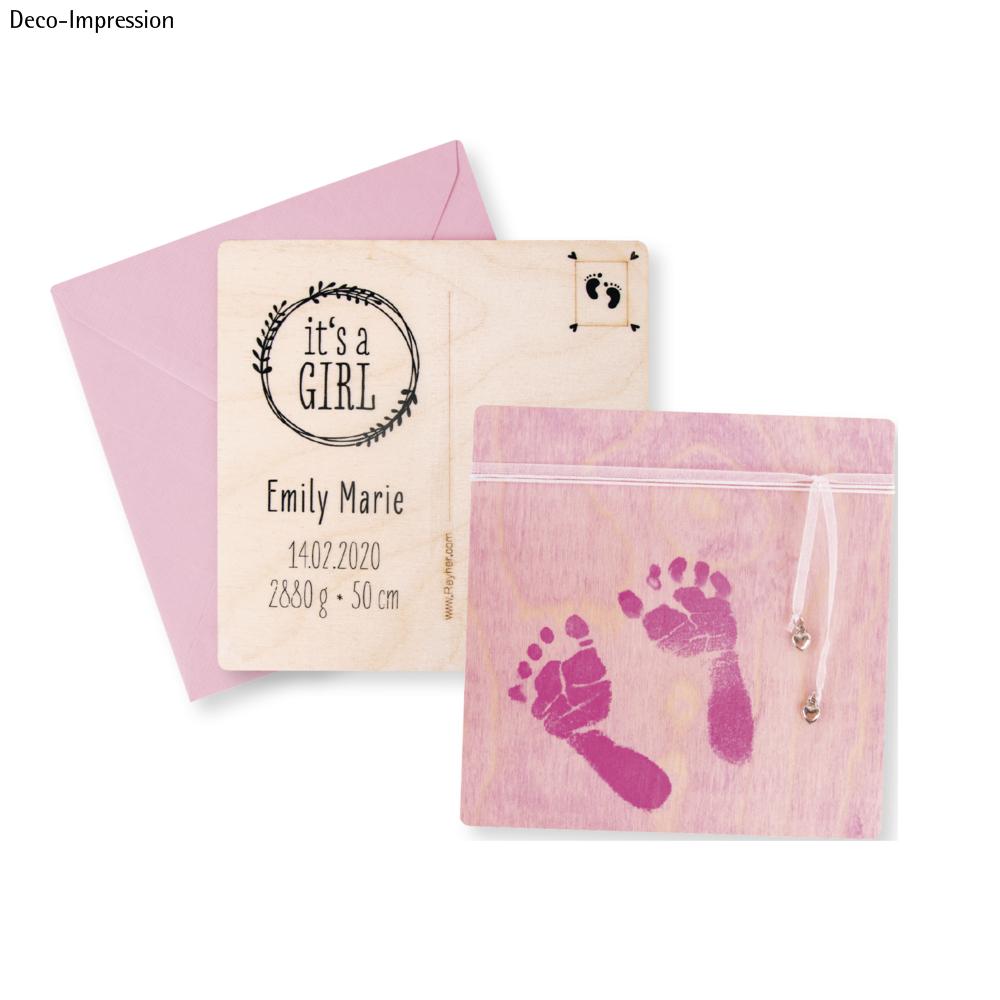 Baby Abdruckset Pink Rayher