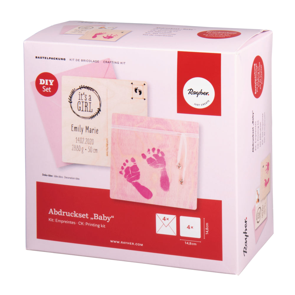 Baby Abdruckset Pink Rayher