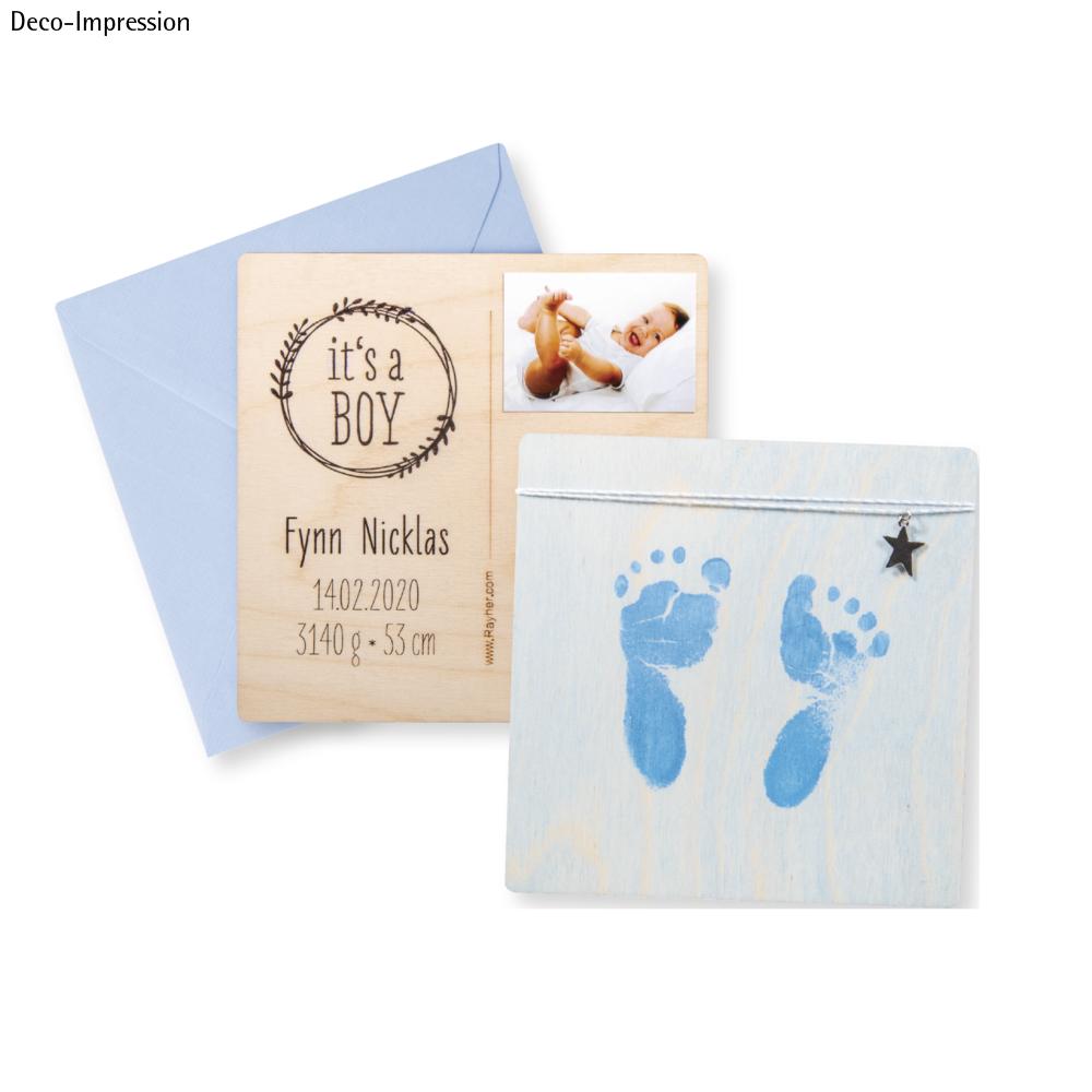 Baby Abdruckset Blau Rayher