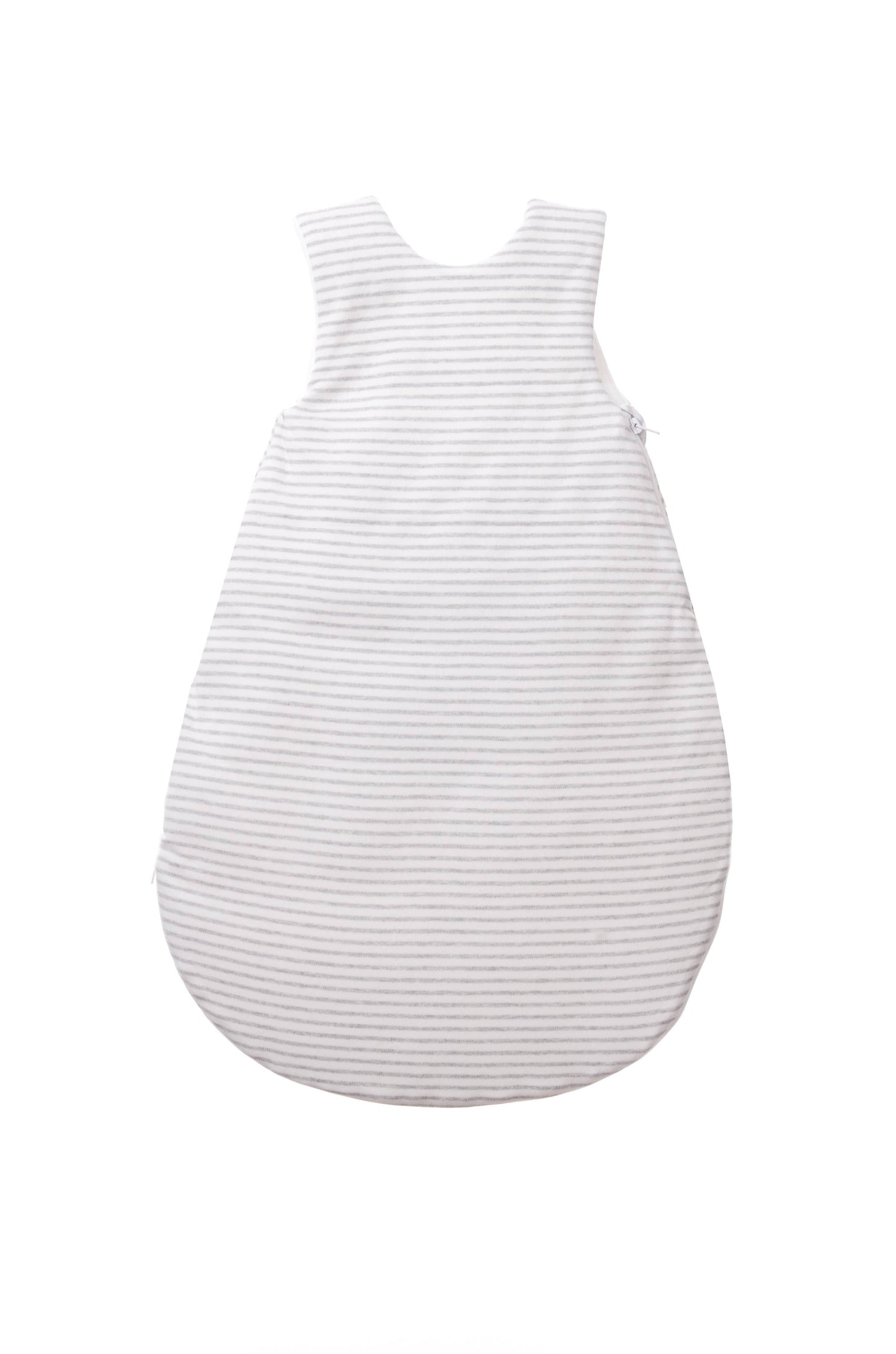 Schlafsack mit grauen Streifen und niedlicher Stickerei Liliput