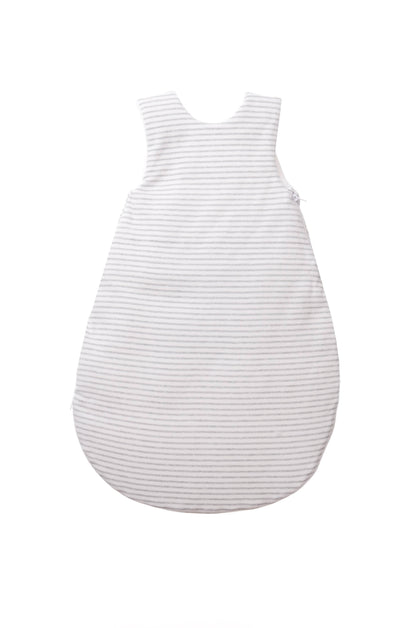 Schlafsack mit grauen Streifen und niedlicher Stickerei Liliput