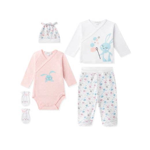 Neugeborenen-Set 6-teilig, Motiv Häschen Newness Kids