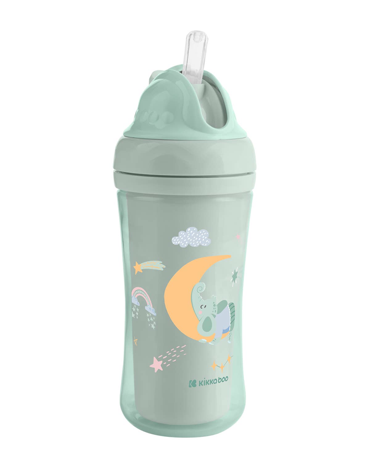 PP-Becher mit Silikonstrohhalm 220 ml Moony Me Kika Group Ltd.