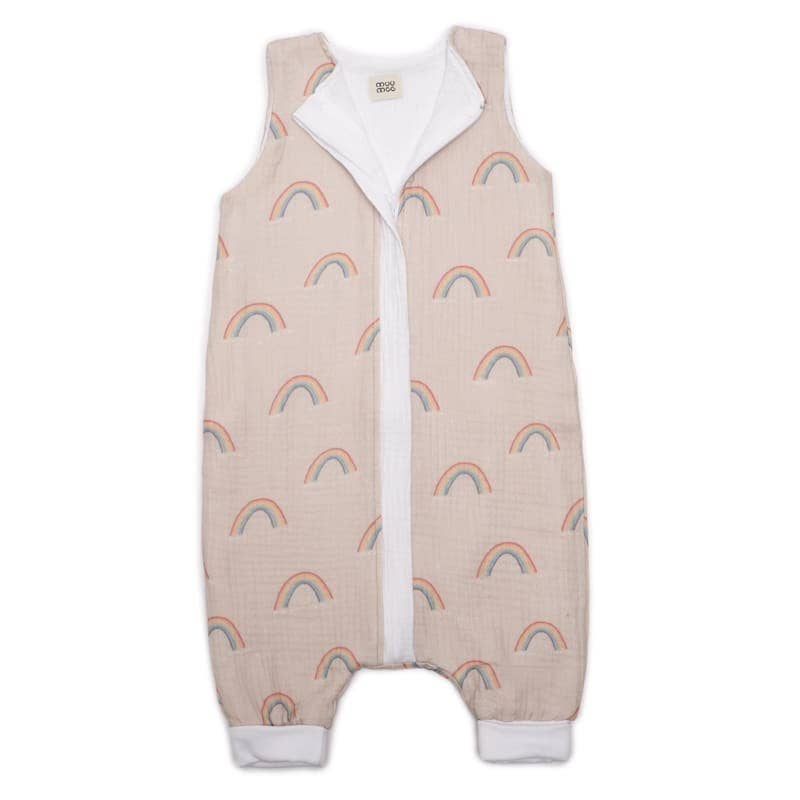 Doppelseitiger Grow Up Schlafsack Tog 1 Rainbow/White S Hi Little One