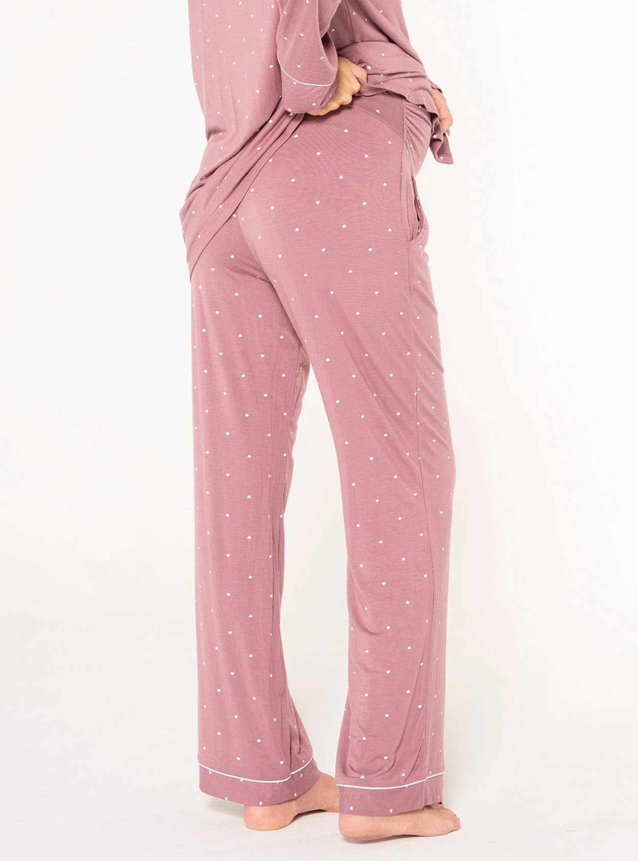 Lange Pyjamahose mit Herzen Ohma Barcelona