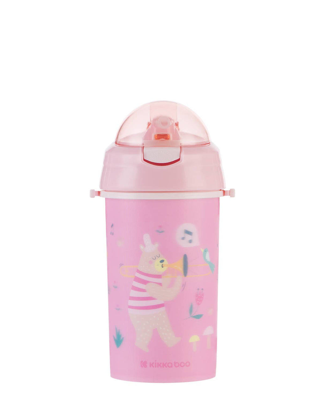 PP-Becher mit Silikonstrohhalm und Riemen 450 ml Musikfest Kika Group Ltd.
