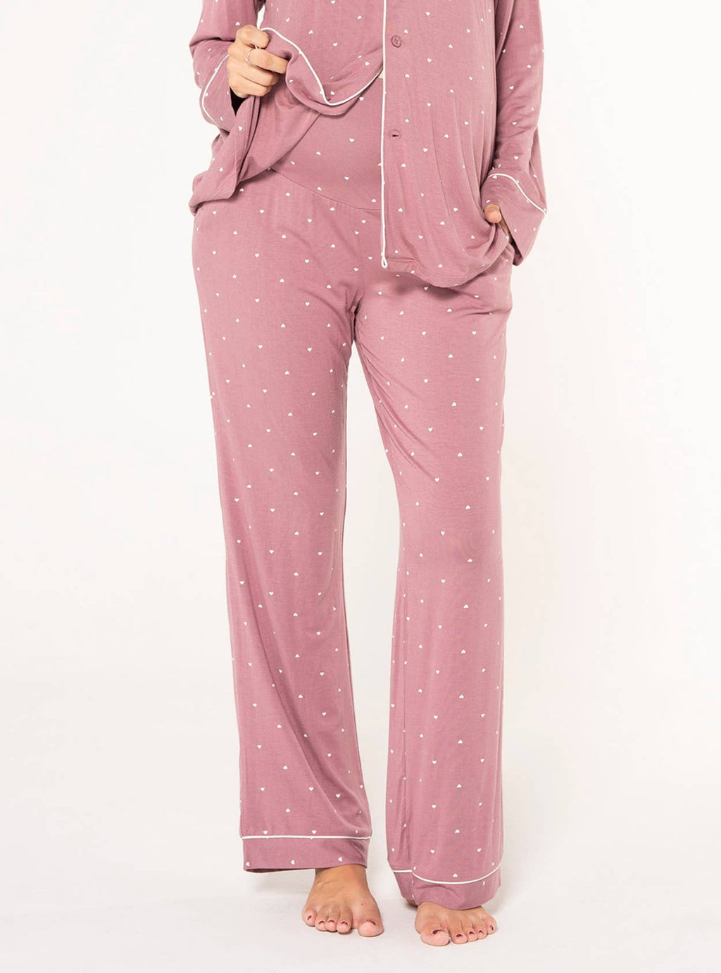 Lange Pyjamahose mit Herzen Ohma Barcelona
