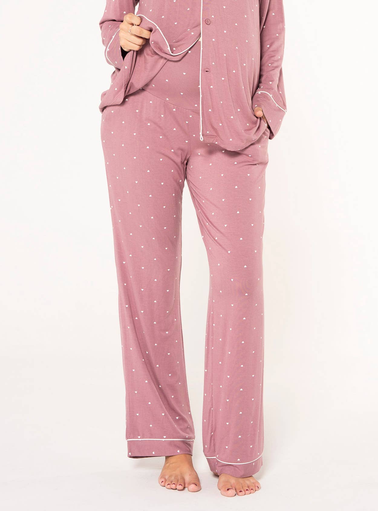 Lange Pyjamahose mit Herzen Ohma Barcelona