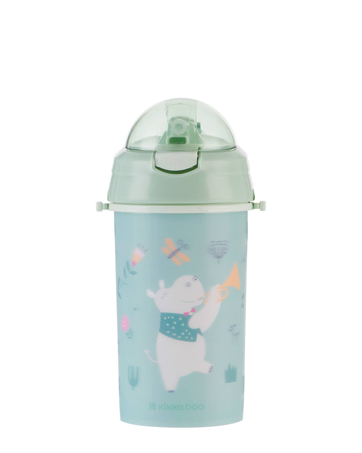 PP-Becher mit Silikonstrohhalm und Riemen 450 ml Musikfest Kika Group Ltd.