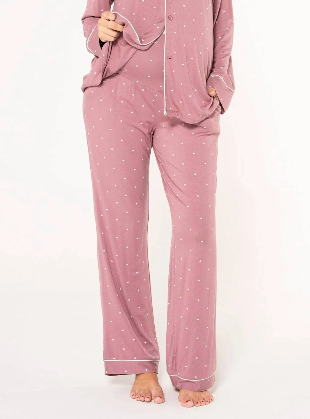 Lange Pyjamahose mit Herzen Ohma Barcelona