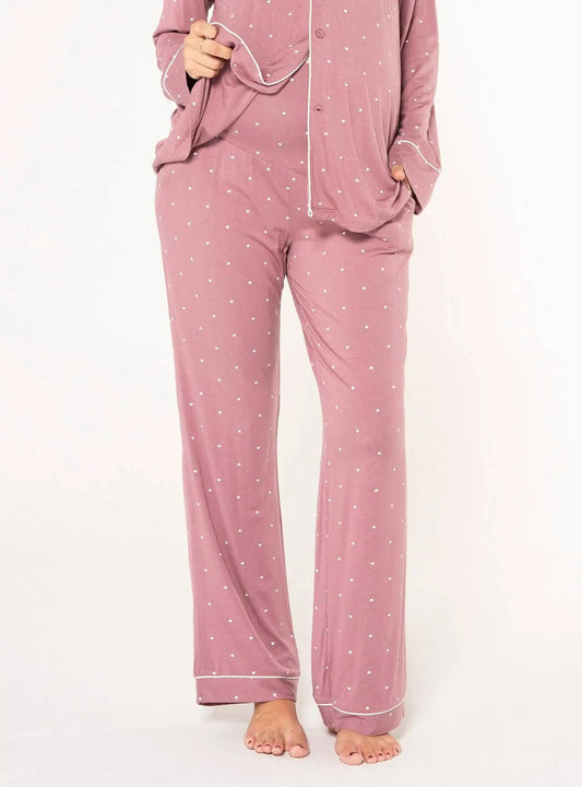 Lange Pyjamahose mit Herzen Ohma Barcelona