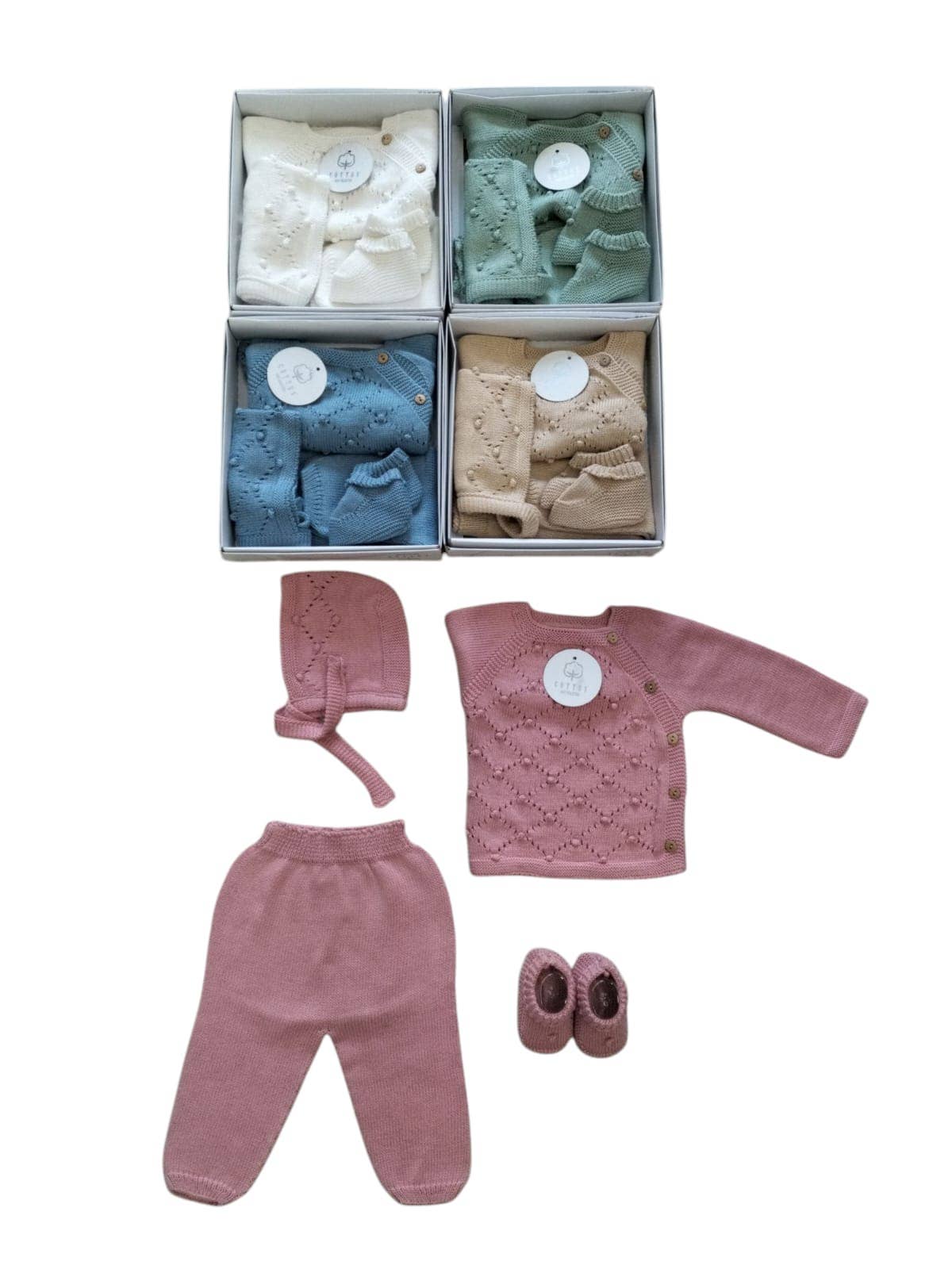 CT304 STRICKSET 4-TEILIG 100% BAUMWOLLE Cotton Socks