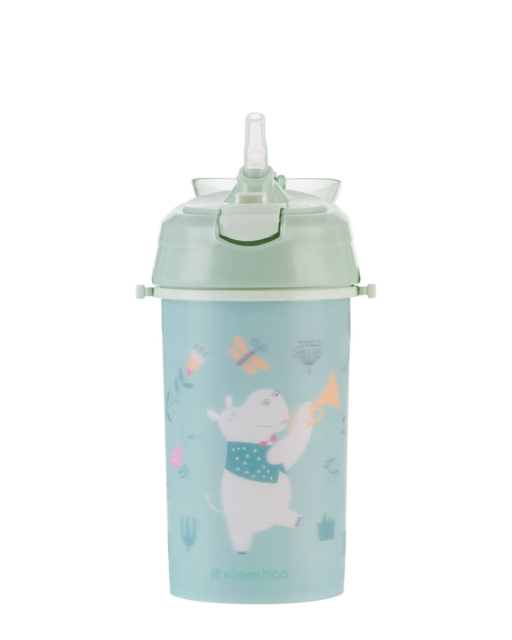 PP-Becher mit Silikonstrohhalm und Riemen 450 ml Musikfest Kika Group Ltd.