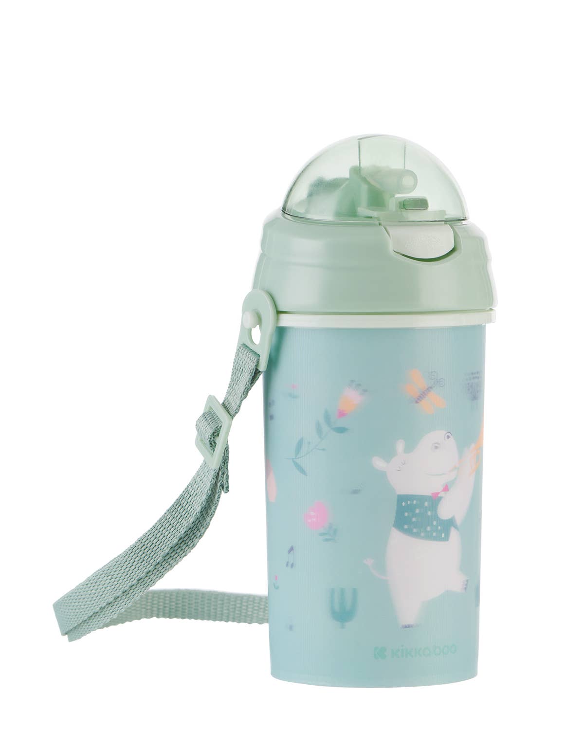 PP-Becher mit Silikonstrohhalm und Riemen 450 ml Musikfest Kika Group Ltd.