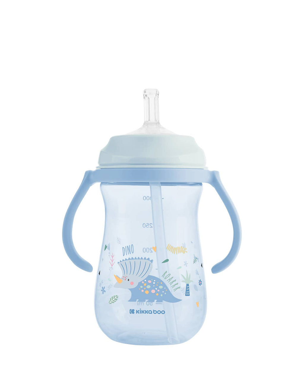 PP-Becher mit Silikonstrohhalm 300 ml Dino World Kika Group Ltd.