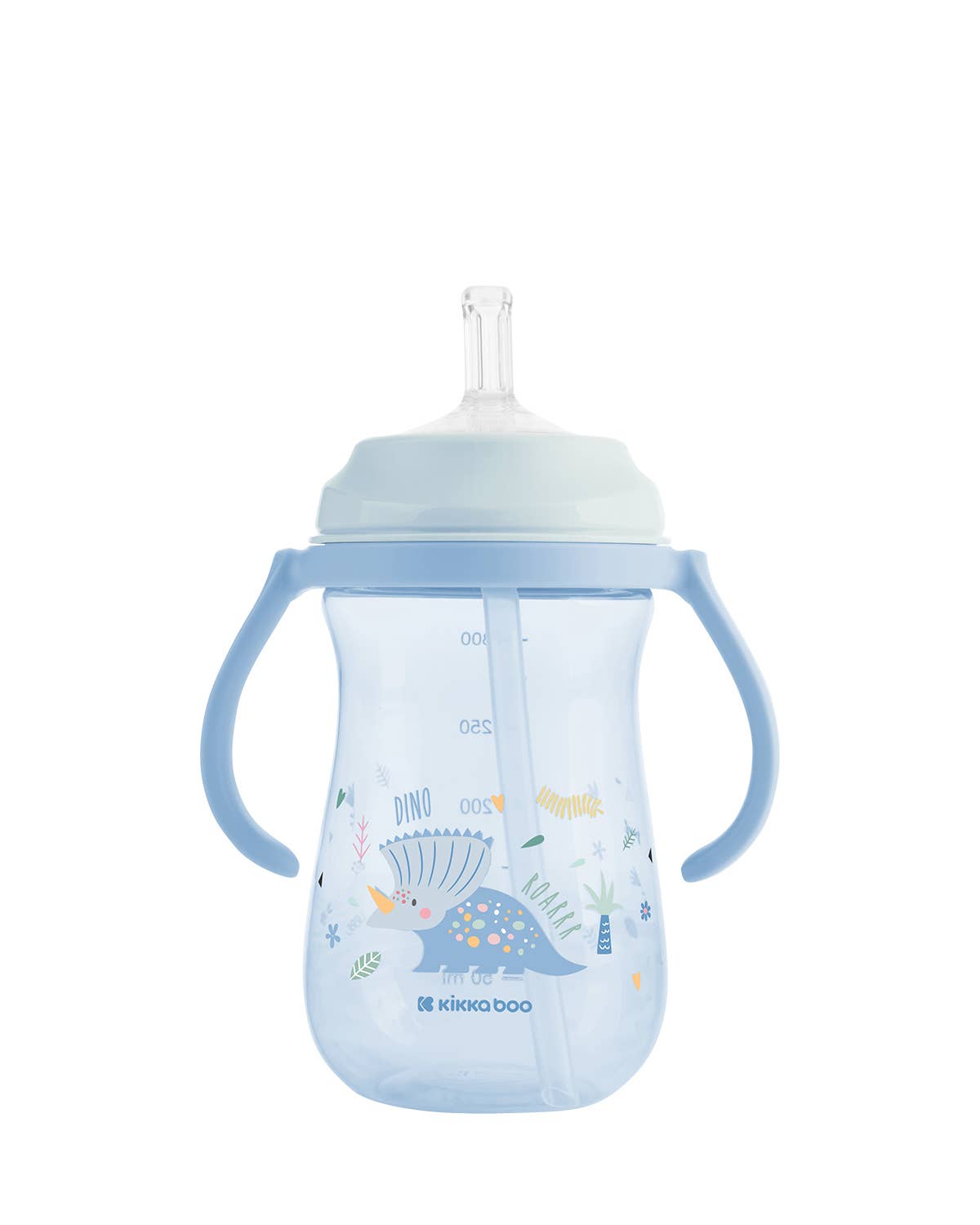PP-Becher mit Silikonstrohhalm 300 ml Dino World Kika Group Ltd.