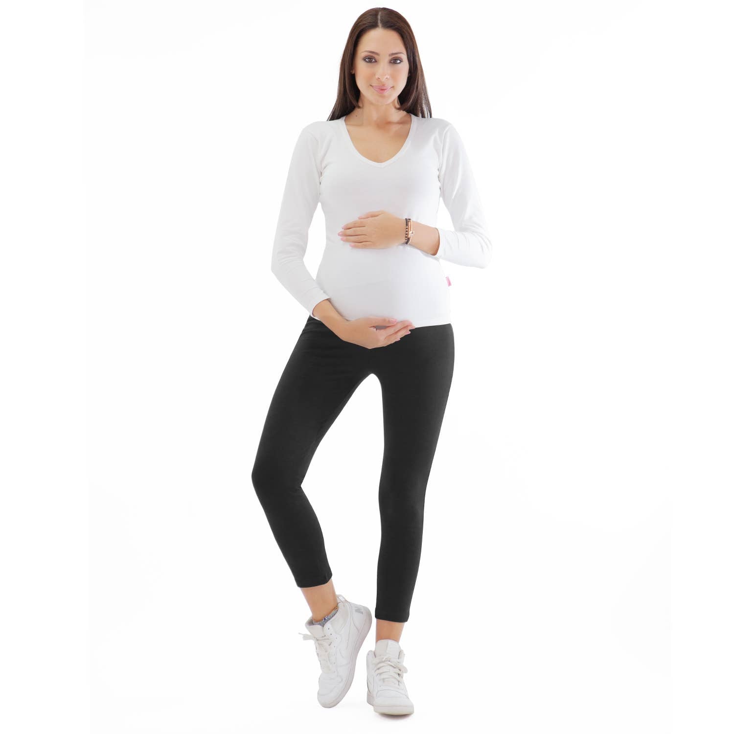 Umstandsleggings aus atmungsaktiver Baumwolle Mamsy