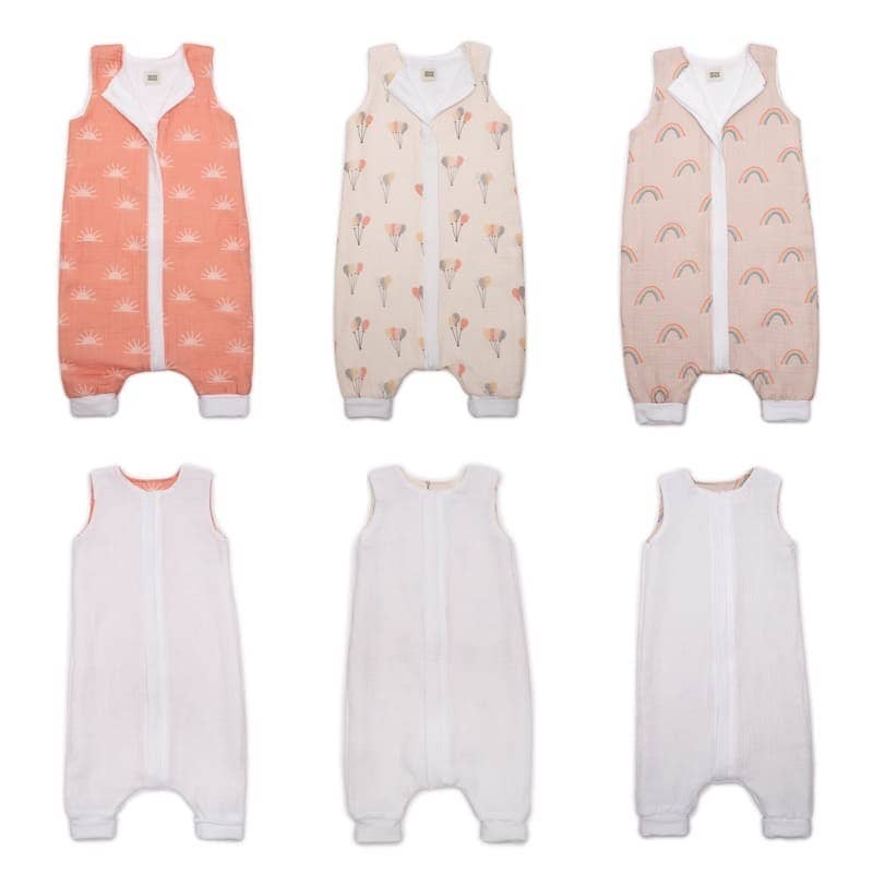 Doppelseitiger Grow Up Schlafsack Tog 1 Rainbow/White M Hi Little One